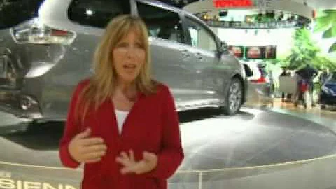 2010 Auto Show - Toyota Sienna Minivan - Renee's First Screen Test.mpg