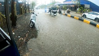Unclogging Culvert Drain Flood Rain On Street Road
