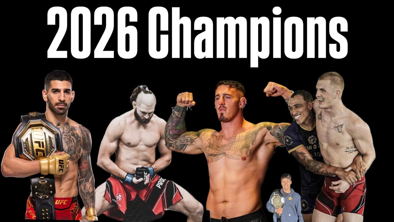 Прогнозирование всех чемпионов UFC к концу 2026 года.