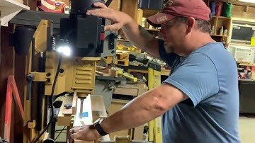 Powermatic Mortiser in action