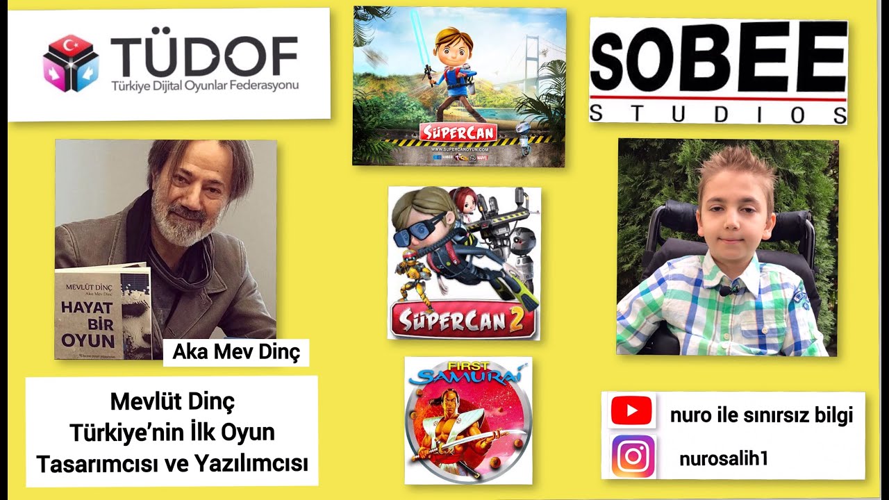 Bilgisayar Oyunu Tasarımcısı ve Yazılımcısı-AKA MEV DİNÇ ''Hayat Bir Oyun'' Kitabı ve Mevlüt Dinç