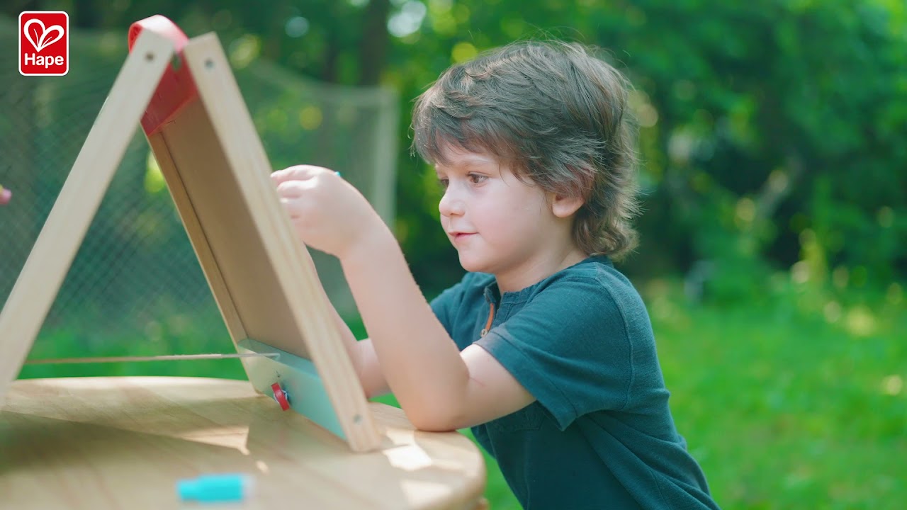 Hape All-In-One Double-Sided Bamboo Easel