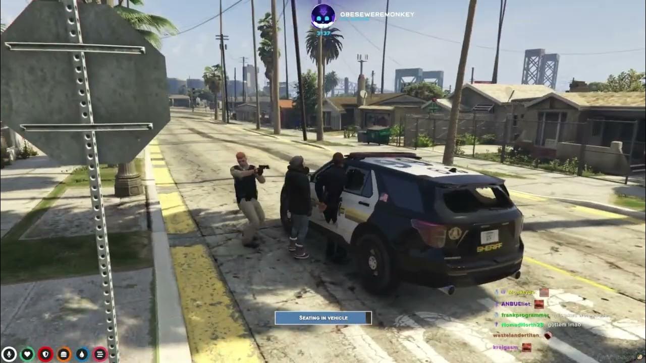 "4T arrests Fingle" 4T holds down the block GTA V Nopixel RP YouTube