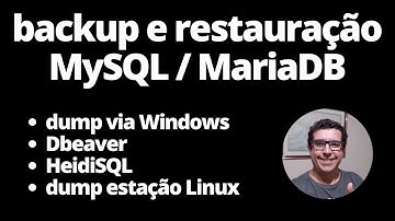 Backup e Restore MySql / MariaDB