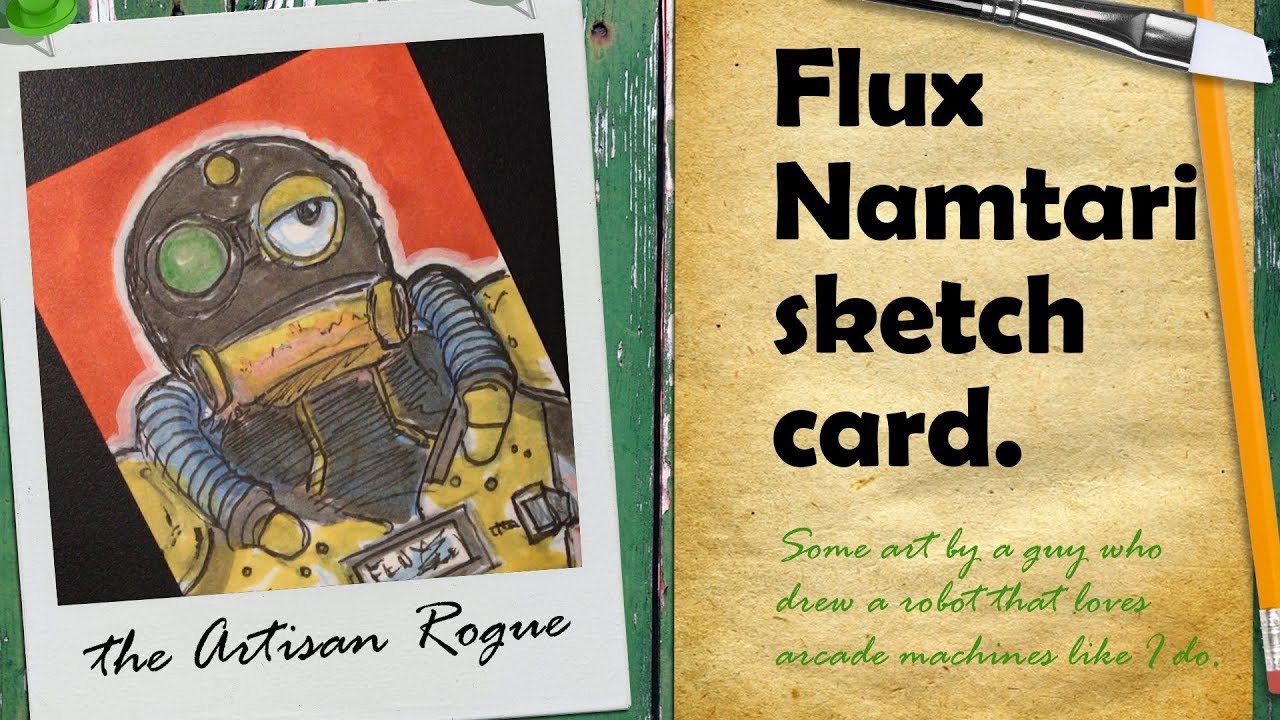 the Flux Namtari ICWXP sketchcard