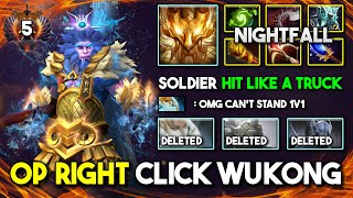 OP RIGHT CLICK WUKONG By Nightfall Monkey King Aghs Scepter Powerful Soldier Hit Like A Truck DotA 2