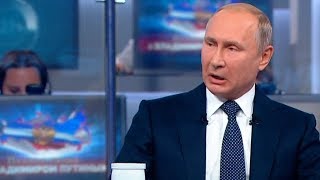 Ложь Путина на Прямой линии 2018