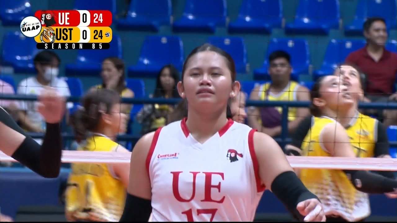 UE takes extended first set UAAP Season 85 Womens Volleyball