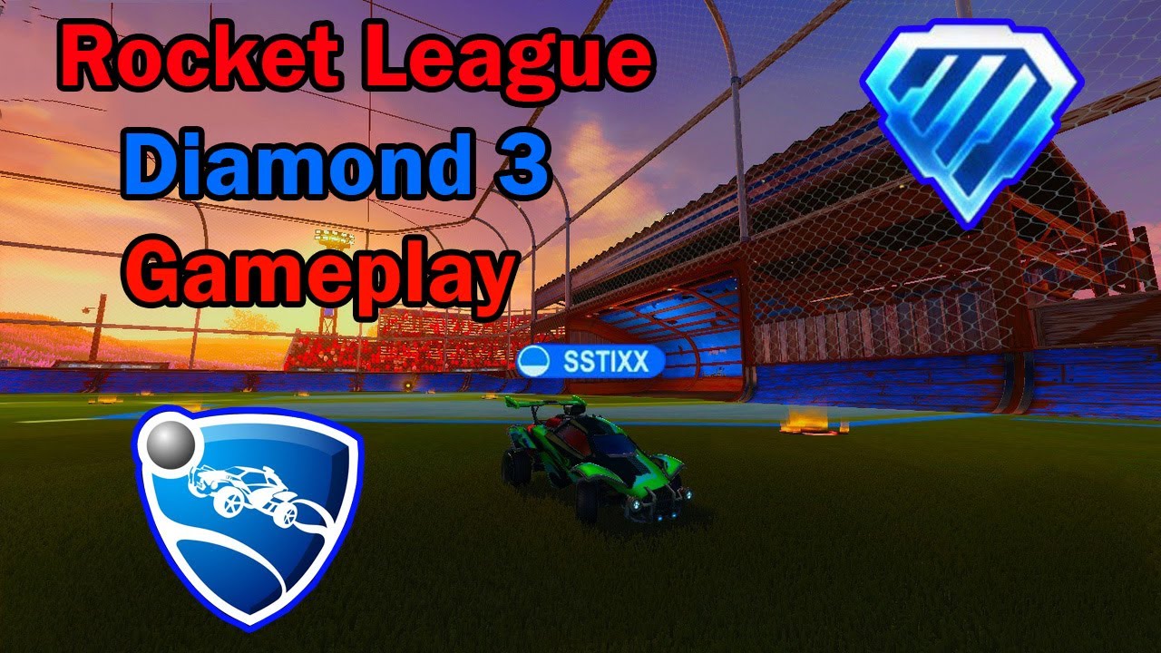 Rocket League Diamond 3 Gameplay 2v2 - YouTube