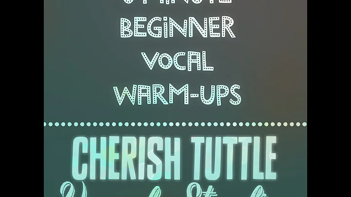 5 Minute Beginner Vocal Warm-Up (Cherish Tuttle Vo...