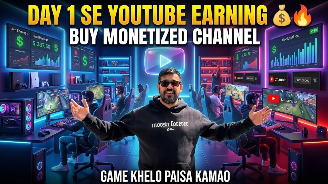 Day 1 se youtube Earning 😍| Buy Monotized Channel  