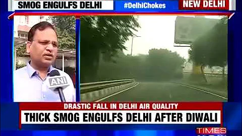 Heavy Smog Covers Delhi Confirms Satyender Jain