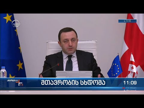 მთავრობის სხდომა - პრემიერ მინისტრის განცხადება