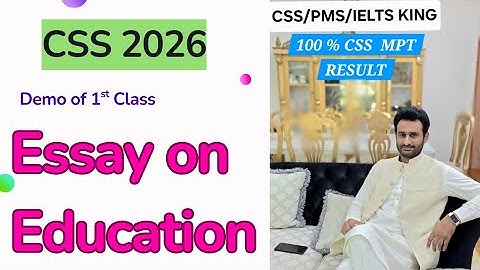 CSS English Essay 2026 | Demo Class | CSS ENGLISH PRECIS | CSS CURRENT AFFAIRS