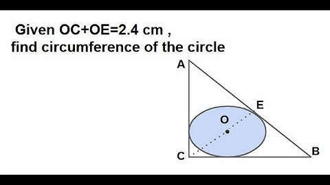 GRADE 10:Circle with centre O  inscribed inside right triangle  ABC