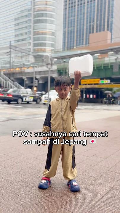 Susahnya cari tempat sampah di jepang #viralvideo #jepang