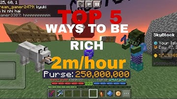 Top 5 ways to make money in Skyblock (Craftersmc Skyblock)