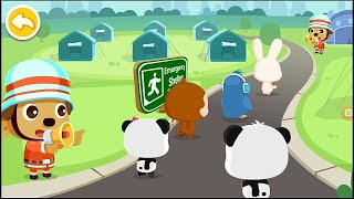 Baby Panda Earthquake Safety Tips | Learn Safety for Kids | Baby Bus Educational Game screenshot 3