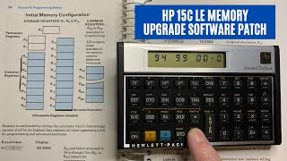 HP 15C LE 3x Memory Upgrade via Software Patch - 64 to 192 Registers