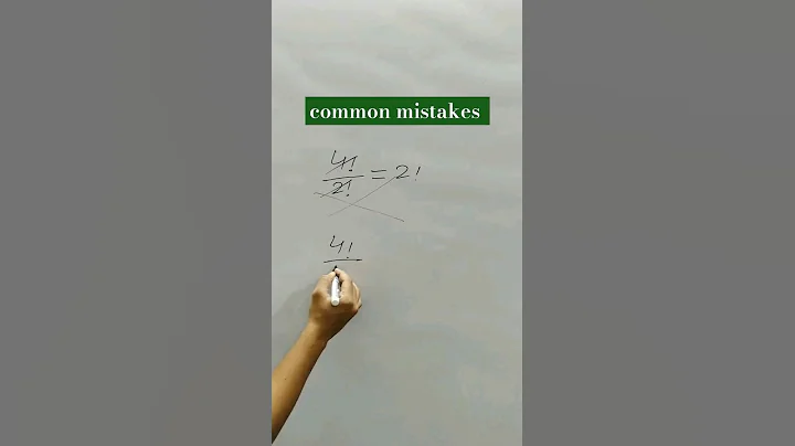 Don't make any mistakes!   #maths #mathsmistake #yt #ytshorts #shorts #viral #factorial #trending