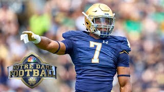 Notre Dame's Isaiah Foskey DOMINATES UNLV with three sacks, two blocked punts | NBC Sports