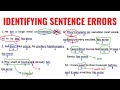 Identifying sentence errors