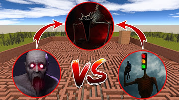 TRAFFIC LIGHT HEAD VS CATNAP NIGHTMARE VS SCP 096 VS In Garry