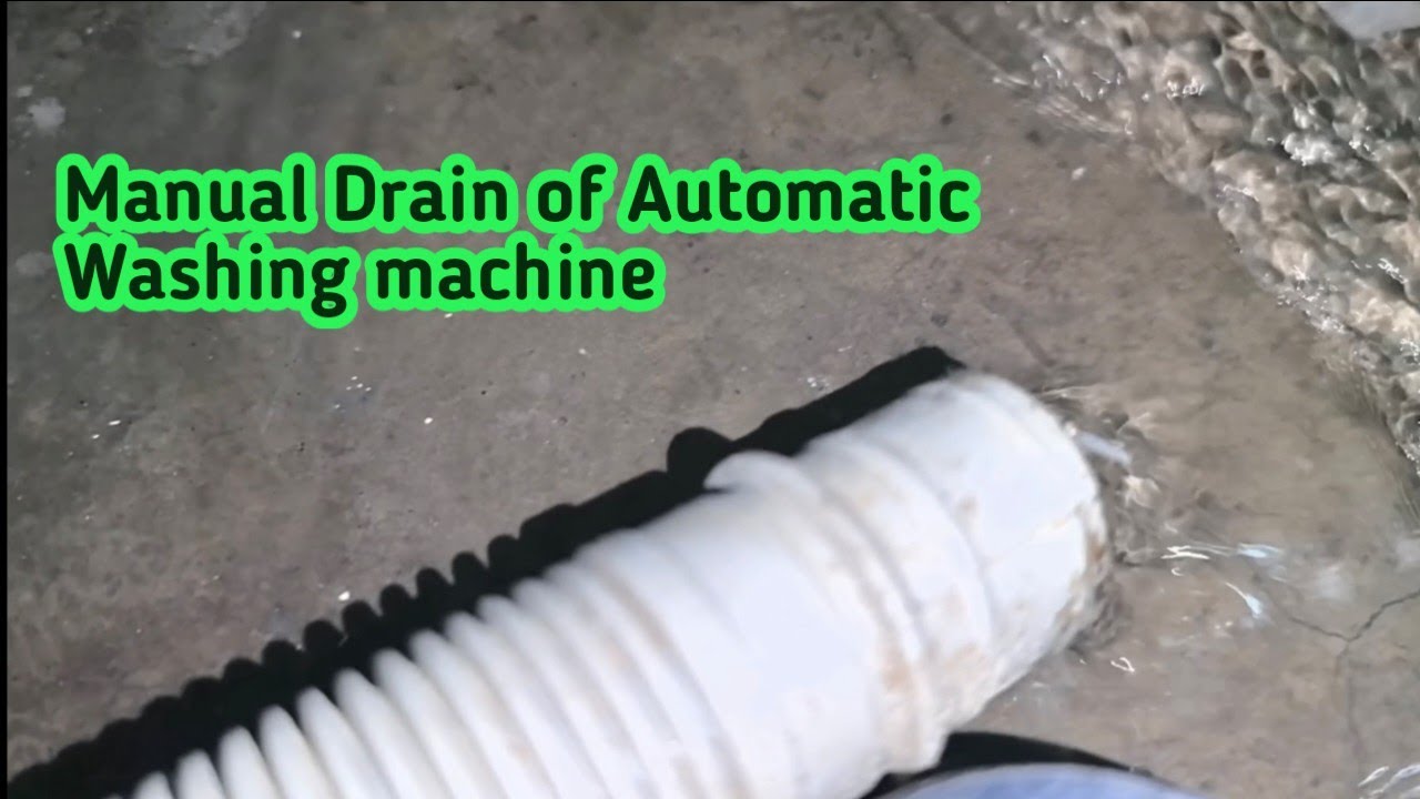 How to Manually Drain water of Automatic Washing machine (Panasonic top load)