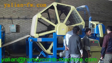 Semi automatic paper honeycomb core machine