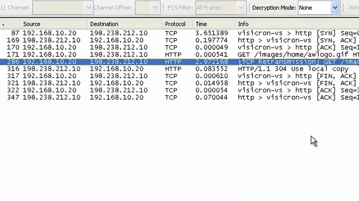 Wireshark - Using the Time Column