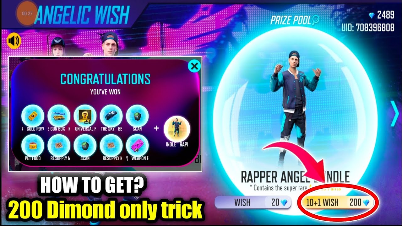 FREE FREE NEW EVENT| ANGELIC WISH EVENT FREE FREE| free fire new event,ff new event today,wish event