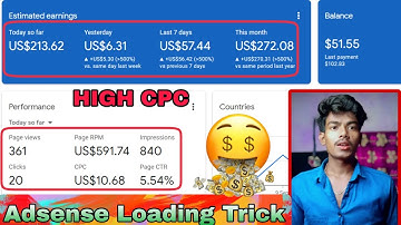 Adsense Loading Kaise Kare | Adsense Loading High Cpc Keywords | Course 2023 | Adsense Loading Trick