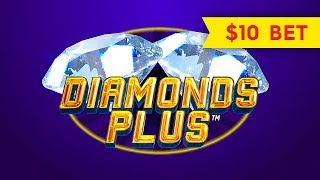 Diamonds Plus Slot - $10 Max Bet - NICE BONUS! screenshot 4
