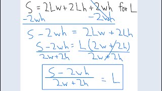 How to rewrite literal equations