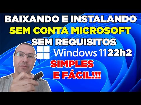 Como baixar e instalar Windows 11 22h2 em qualquer computador sem Conta Microsoft sem Requisitos!!!!