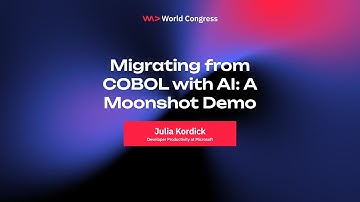 Migrating from COBOL with AI: A Moonshot Demo - Julia Kordick