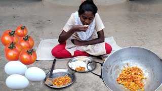 Egg Tomato Curry In Bengali | Egg Tomato Bhurji | Village Cooking Channel