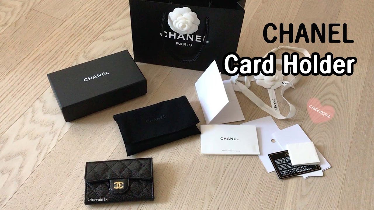CHANEL Card Holder - Unboxing, Caviar Card Case 