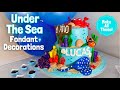 Gambar cover Homemade Under The Sea Fondant Decoration Tutorial | Make Nemo, Octopus, Stingray, Crab and More!
