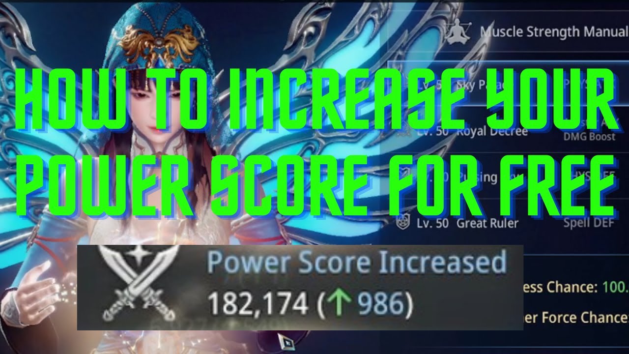 MIR4 GUIDE - ME VS 2 LEGENDS, HOW TO INCREASE YOUR POWER SCORE EVERYDAY ...