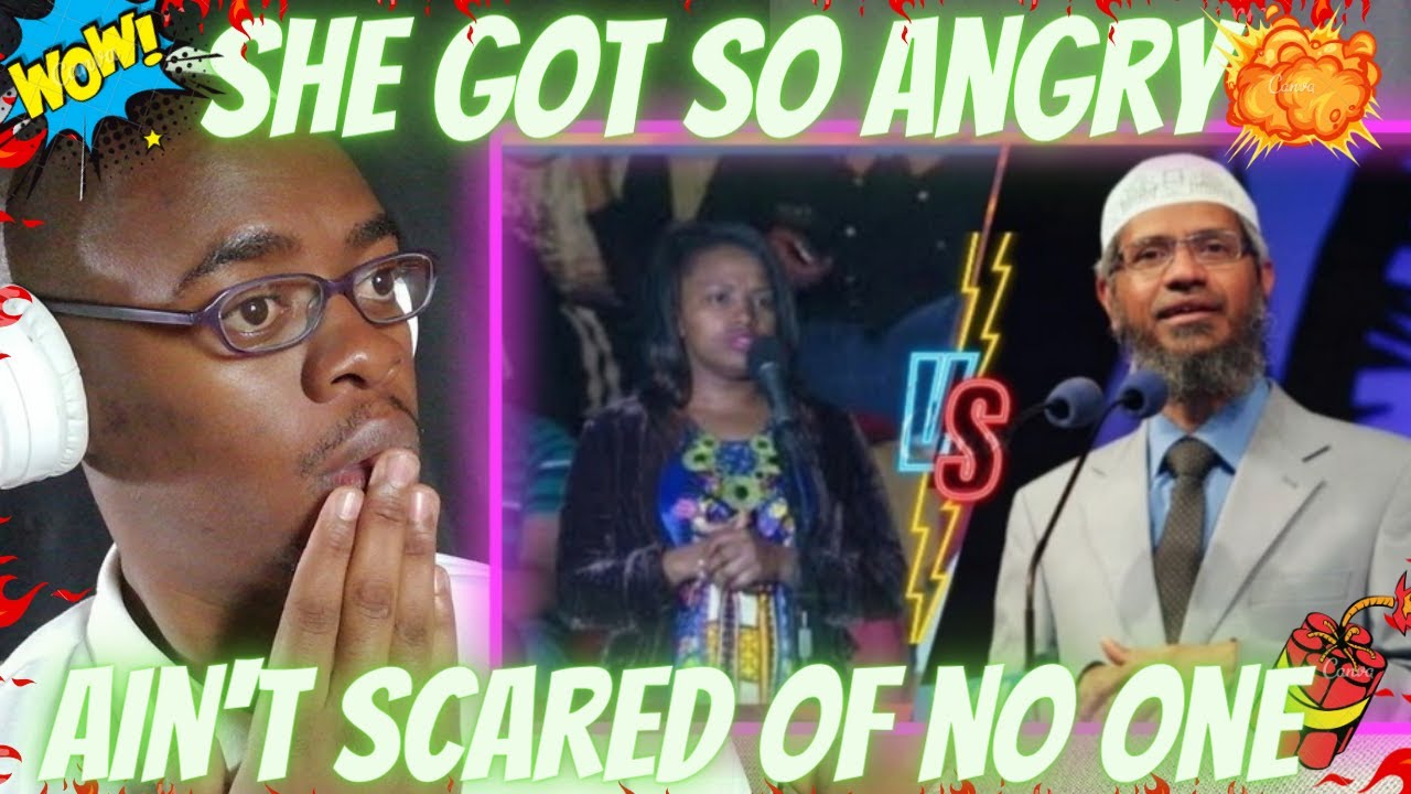 REVERT MUSLIM REACTS to Christian Lady Debates Dr Zakir Naik About Jesus Being God in Qatar