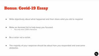 How to Answer the PTCAS Covid-19 Essay Prompt