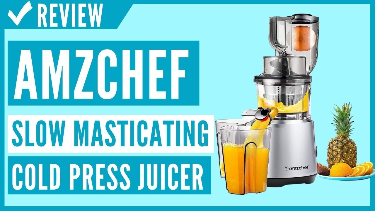 Juicer Machines AMZCHEF Slow Juicer Slow Masticating Juicer Cold Press