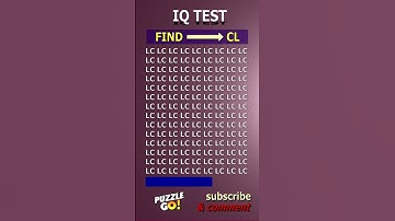 Find CL where? | Brain Teaser IQ Test #shorts #different #puzzles #opticalillusion #quiz