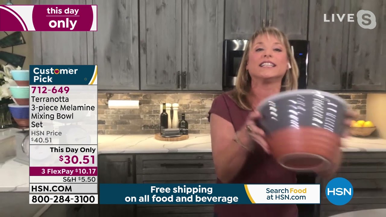 Terranotta 3piece Melamine Mixing Bowl Set