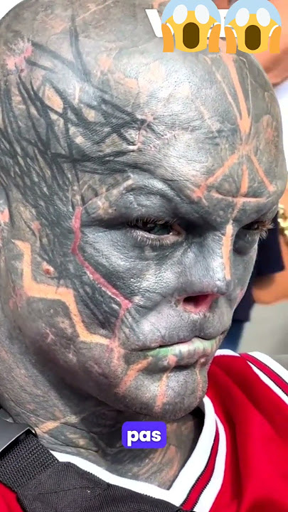 L'homme le plus tatoué veut tout effacer! #Tatouage #Transformation #BlackAllen #Santé #Foot#Brésil