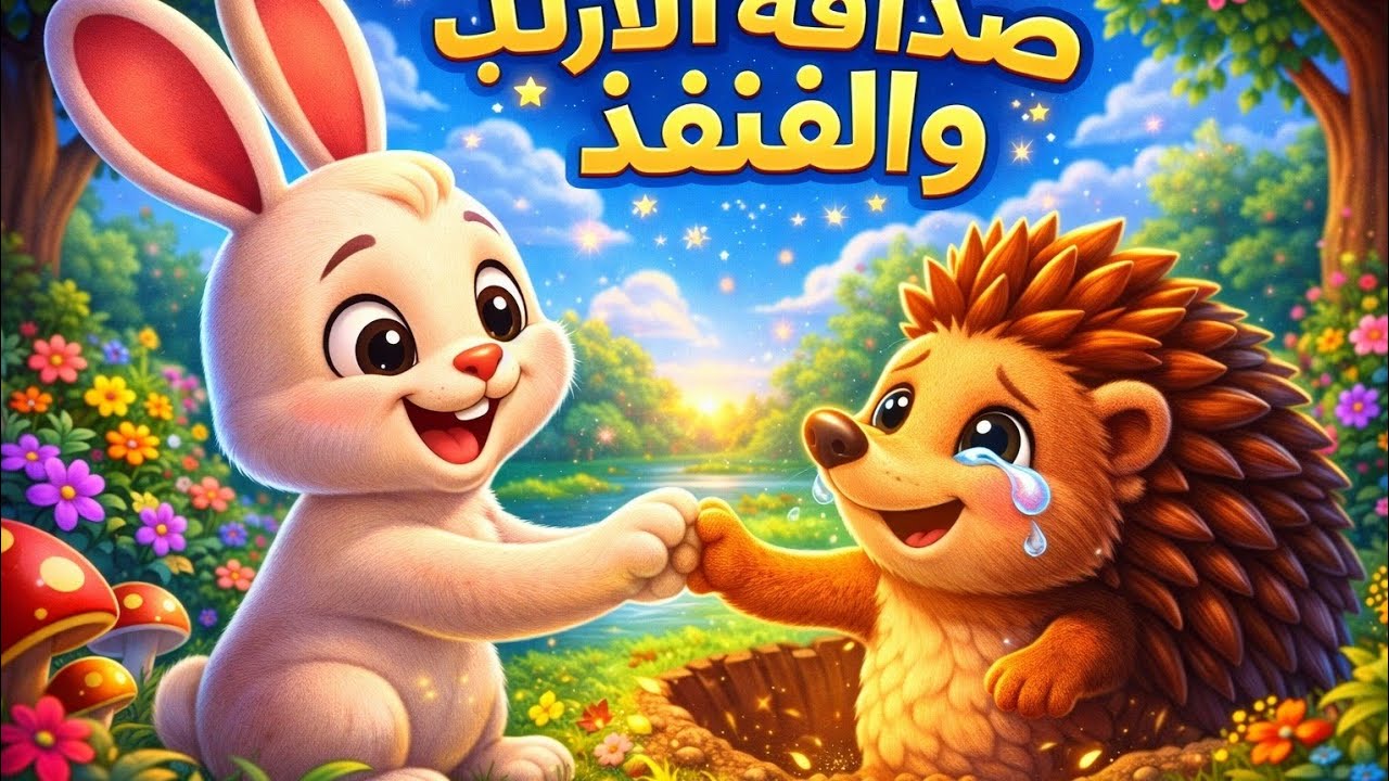كرتون أطفال - الأرنب الشجاع وصداقة القنفد 🦔#قصص_قبل_النوم 