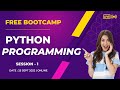 Free Python tutorial for beginners | Python crash course