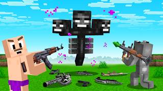 Can 5 Friends BEAT MINECRAFT with GUNS?