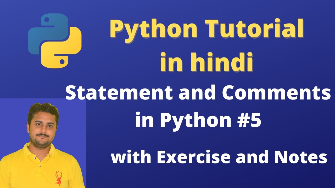 Statement and Comments in Python | Python Tutorial in Hindi #5 - YouTube
